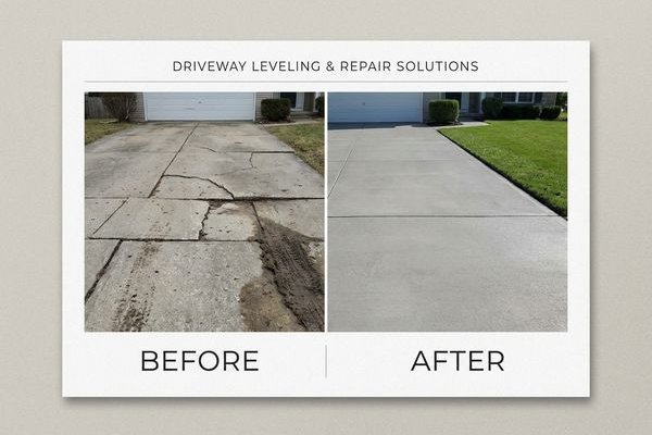 Driveway Leveling example 1