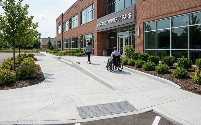 ADA accessible pathway requirements for commercial properties