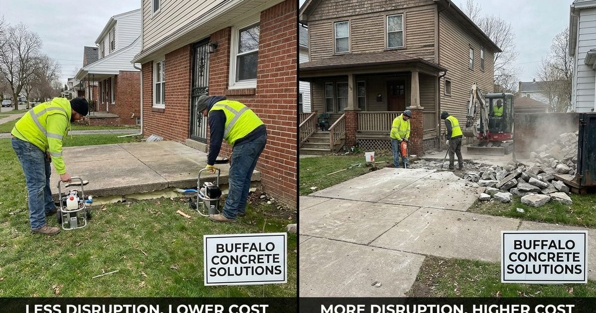 Concrete Leveling vs Replacement: Which Is Better for Your Buffalo Home?