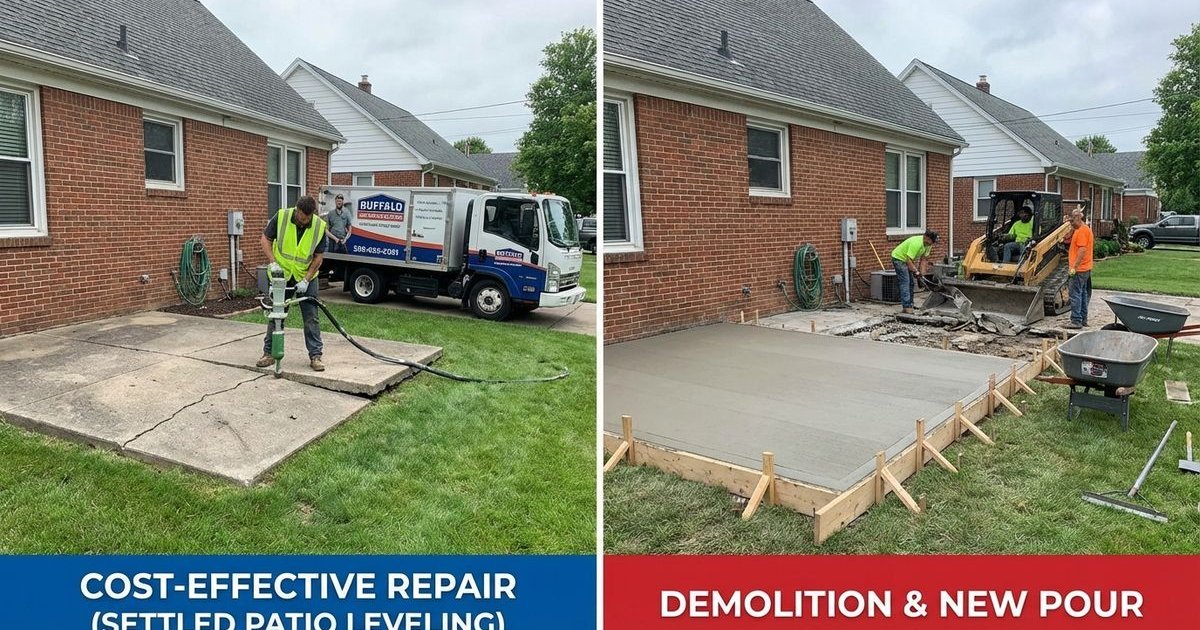 Patio Leveling vs New Patio: Cost Comparison for Buffalo Homeowners