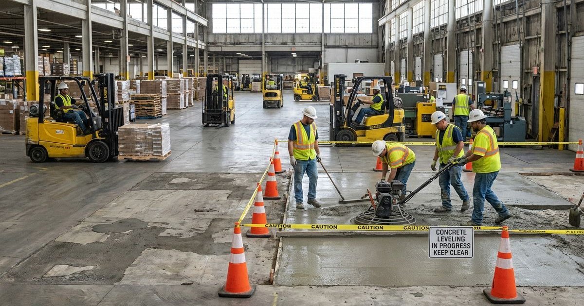 Warehouse Floor Leveling: How to Minimize Business Downtime